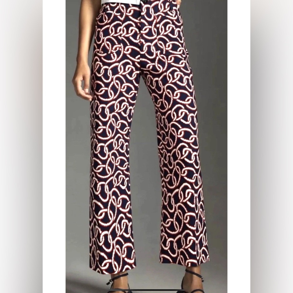 Anthropologie The Colette Cropped Wide-Leg Pants